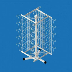 Стійка настільна обертова під листівки А5 зі зміщенням 40 осередків