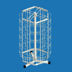 Стойка настольная вращающаяся под открытки А5 (30 карманов)