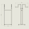 стойки-вешала для одежды квадро