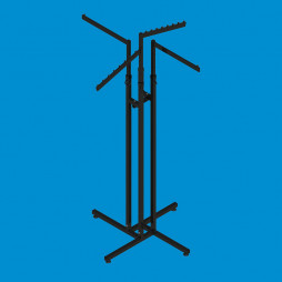 Стойка-вешало для одежды Краб 4 кронштейна прямые и наклонные