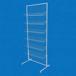 Торгова сітка-стійка 75х180 з кошиками 15х75