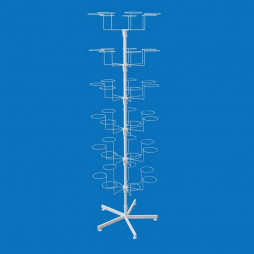 Стойка напольная под шапки на 42 кронштейна, 5-ти лучевая опора (Ромашка)