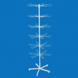 Стійка торгова для пакетів 6 ярусів з подвійними гачками з цінникотримачами (Доллі)